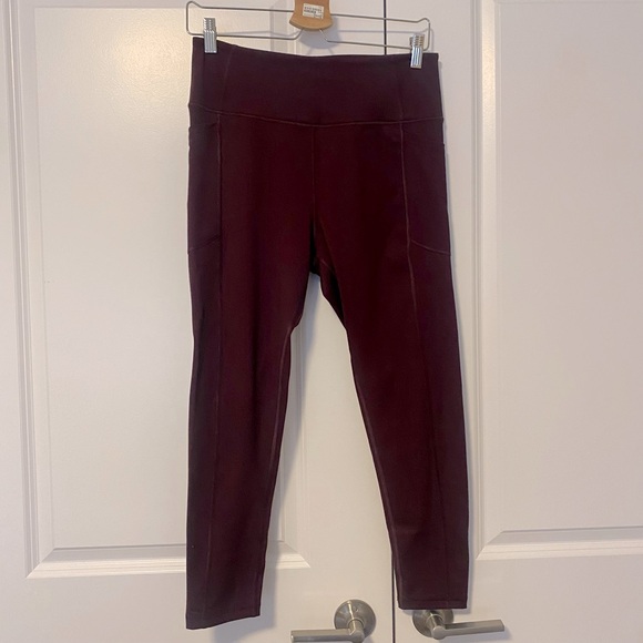 victoria secret leggings burgandy - size 12 / L - Picture 1 of 3